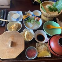 Tofu set meal - 1600 yen at Sakuraso in Oita