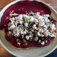 Mushies & green with cashew feta at Bubba's - Had Yao in Koh Phangan