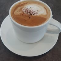 Almond milk latte at Summer Stone Cafe and Bistro in Koh Phangan