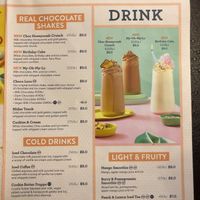 Menu at San Churro in Docklands