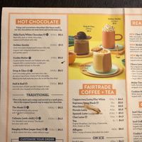 Menu at San Churro in Docklands