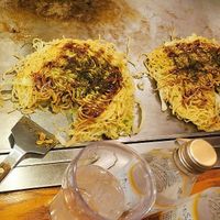 Veganized Hiroshima Style Okonomiyaki at Teppei in Hiroshima