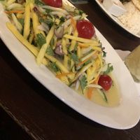 Pina colada & mango salad at Modrý Zub - Jindřišská in Prague
