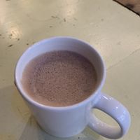 Hot chocolate  at Zero Waste Hub in Edinburgh