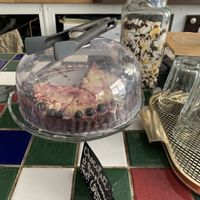 Vegan cake   at Zero Waste Hub in Edinburgh