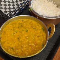 Vegan tadka dal ($15.90) and steam rice ($4.5) at Simply Vegan 'n' Veg in Pooraka