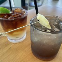 Mai Tai cocktail and Domme Calm mocktail  at The Cabana Bar & Grill in Koloa