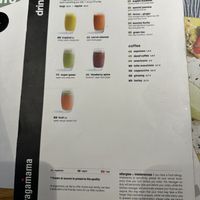 they also offer smoothies.  at MXP - Wagamama - T1 in Ferno