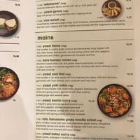 Menu at MXP - Wagamama - T1 in Ferno
