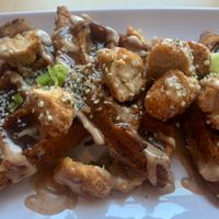 "Chicken” and waffles  at Lifestyle Cafe in Columbus