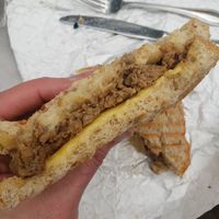Burger patty melt at Lifestyle Cafe in Columbus