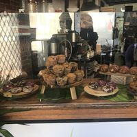 Beautiful display of pastries  at Lifestyle Cafe in Columbus