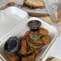 Close up on the Chicken and waffles  at Lifestyle Cafe in Columbus