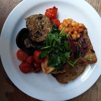 Vegan breakfast at The Edinburgh Larder in Edinburgh