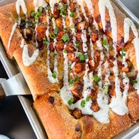 BBQ Chick’n Pizza  at 4th & State in Columbus