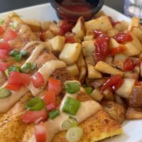 Soy chorizo omelet'  at 4th & State in Columbus