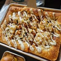 Maui Wowie Pizza (stuffed crust) at 4th & State in Columbus