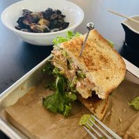 Tofurky club & Brussel Sprouts   at 4th & State in Columbus