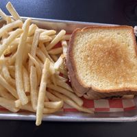 Lone star burger and fries   at 4th & State in Columbus