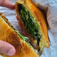 Tofurky club with avocado add-on at 4th & State in Columbus