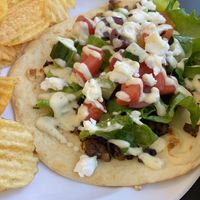 This was great! The feta did have a goat-cheese taste (kind of like violife feta), but I liked it! It had a lot of spices but I would order it again!  at 4th & State in Columbus