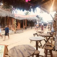 Outside at SOS Açai in Jericoacoara