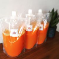 carrot, apple and lemon at Agaveria in Tokyo