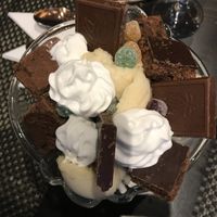 Vegan dessert with jelly tots .. yes they’re vegan 😃  at Thai House in Hull