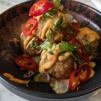 Arancini with kimchi mayo at The Florist in Watford