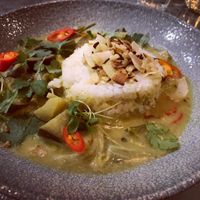 Thai green curry  at The Florist in Liverpool