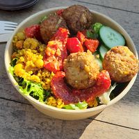 Falafel couscous bowl at Efteling - Fabula Restaurant in Kaatsheuvel
