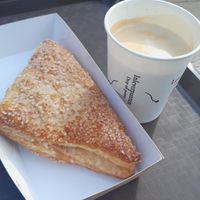 Appelflap and black coffee at Efteling - Fabula Restaurant in Kaatsheuvel