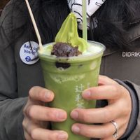 Large Matcha Float at Tsujiri Matcha House in London