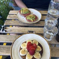 Toast Amelia & Banana Pancake   at Basilio in Lisbon