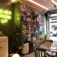 Inside of the café  at Basilio in Lisbon