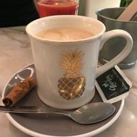 Soy dirty chai at Basilio in Lisbon