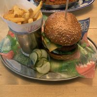 Dirty vegan burger   at Bill's in Durham