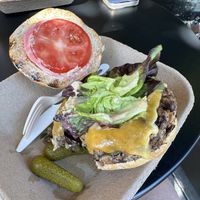 Tomato, onion and lettuce are classicc  at The Dutch Door in Napa