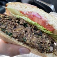 Veggie burger at The Dutch Door in Napa