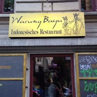 The front of the restaurant at Warung Bayu in Cologne
