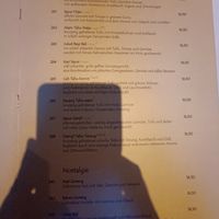 Vegan menu at Warung Bayu in Cologne