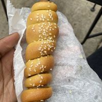 Challah dog  at Sam & Gertie's in Chicago