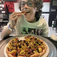 Vegan loaded pizzaa  at Belly Busters in Waldo