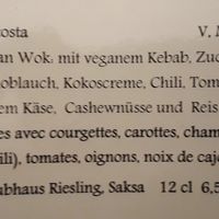 Menue at Tower in Aekaeslompolo