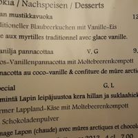 Menue at Tower in Aekaeslompolo