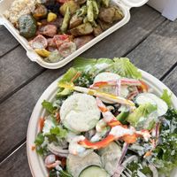 I got food and salad from the buffet bar.   at Down to Earth - Store and Deli in Aiea