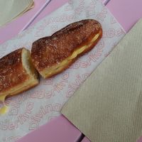 Pachanga rellena de crema at Divina Berlina in Tenerife