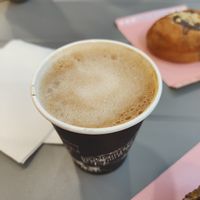 Café con leche de soja at Divina Berlina in Tenerife