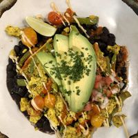 Rancheros - vegan at Bearcat Cafe - CBD in New Orleans