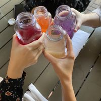 Guava mint (yellow), butterfly lavender something? (purple), lavender blueberry (red)  at Bearcat Cafe - CBD in New Orleans